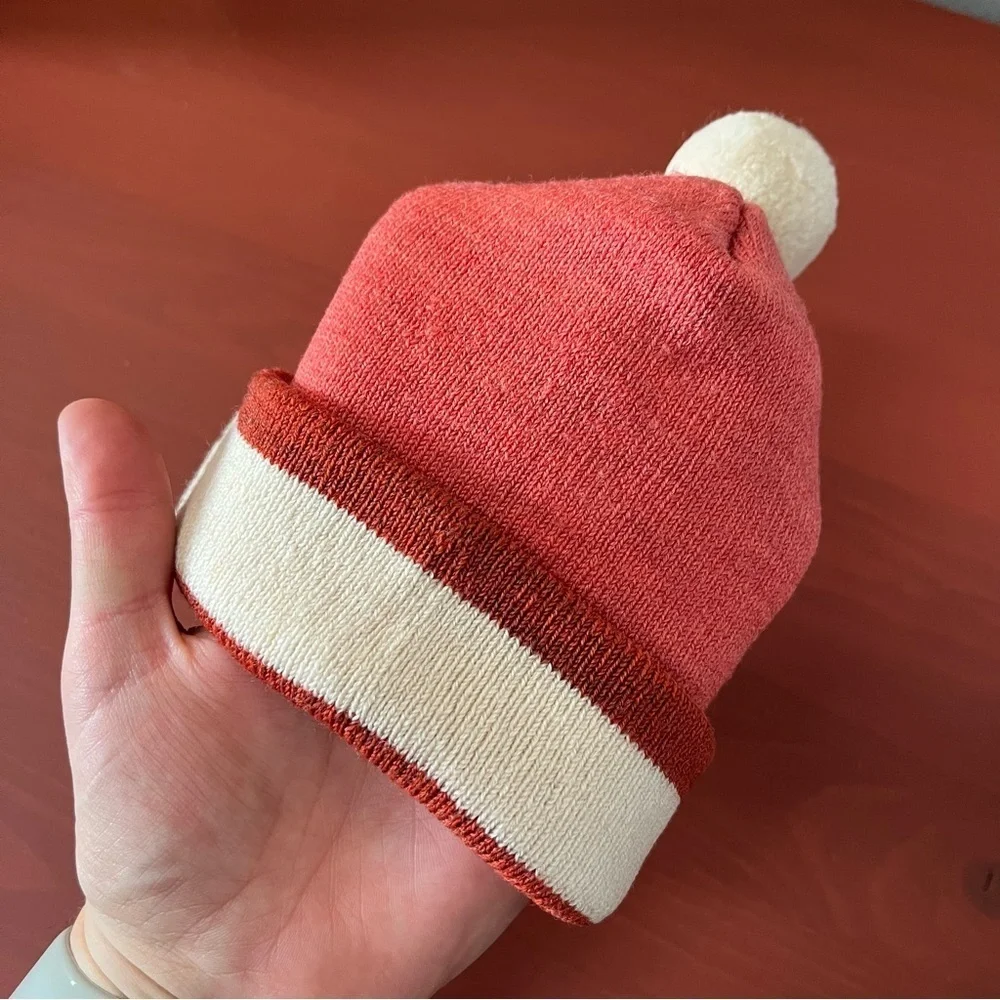 Smartwool Infant Baby Wool Blend Pom Beanie Winter Hat Coral Pink